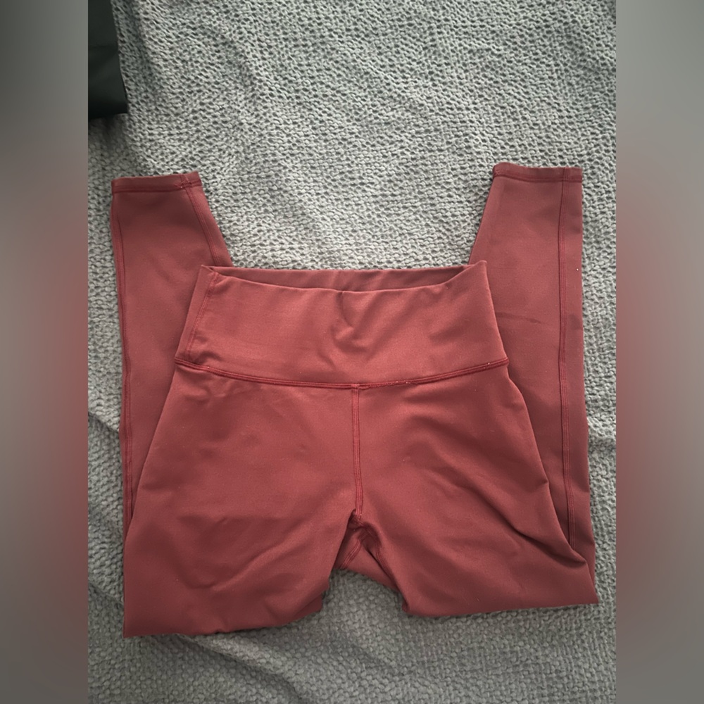 fabletics power hold maroon leggings